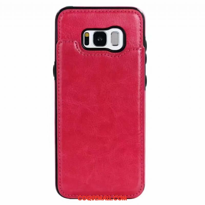 Étui Samsung Galaxy S8+ Étoile Carte Téléphone Portable, Coque Samsung Galaxy S8+ Étui En Cuir Créatif Braun