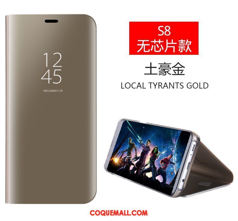 Étui Samsung Galaxy S8 Étoile Incassable Téléphone Portable, Coque Samsung Galaxy S8 Clamshell Rose