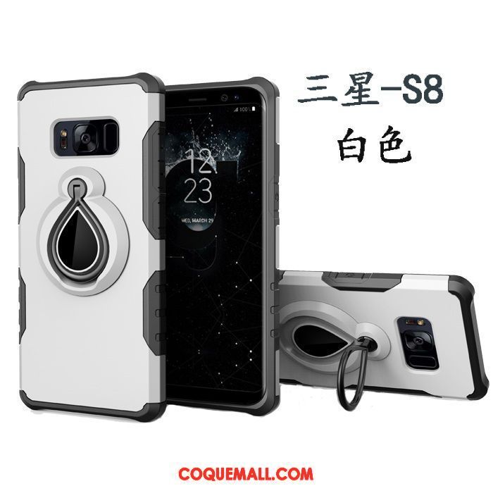 Étui Samsung Galaxy S8 Étoile À Bord Support, Coque Samsung Galaxy S8 Magnétisme Téléphone Portable