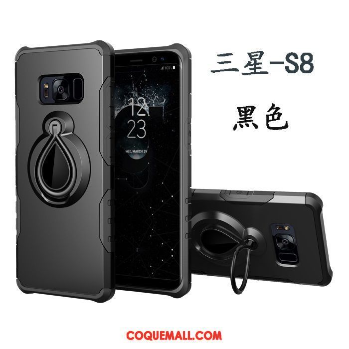 Étui Samsung Galaxy S8 Étoile À Bord Support, Coque Samsung Galaxy S8 Magnétisme Téléphone Portable