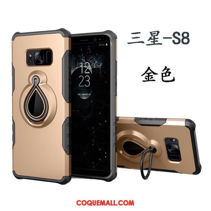 Étui Samsung Galaxy S8 Étoile À Bord Support, Coque Samsung Galaxy S8 Magnétisme Téléphone Portable