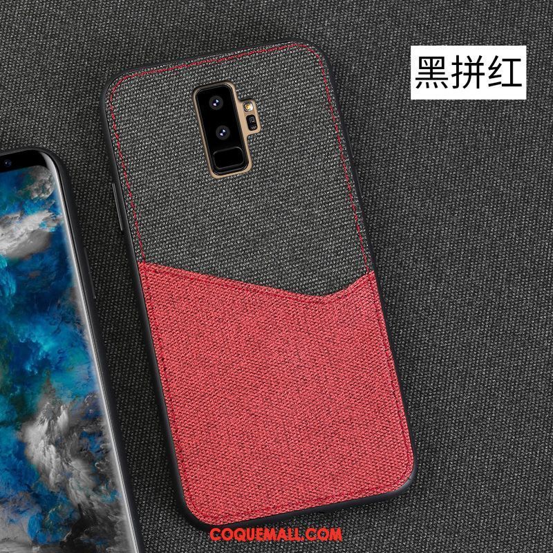 Étui Samsung Galaxy S9+ Antidérapant Créatif Luxe, Coque Samsung Galaxy S9+ Tissu Carte