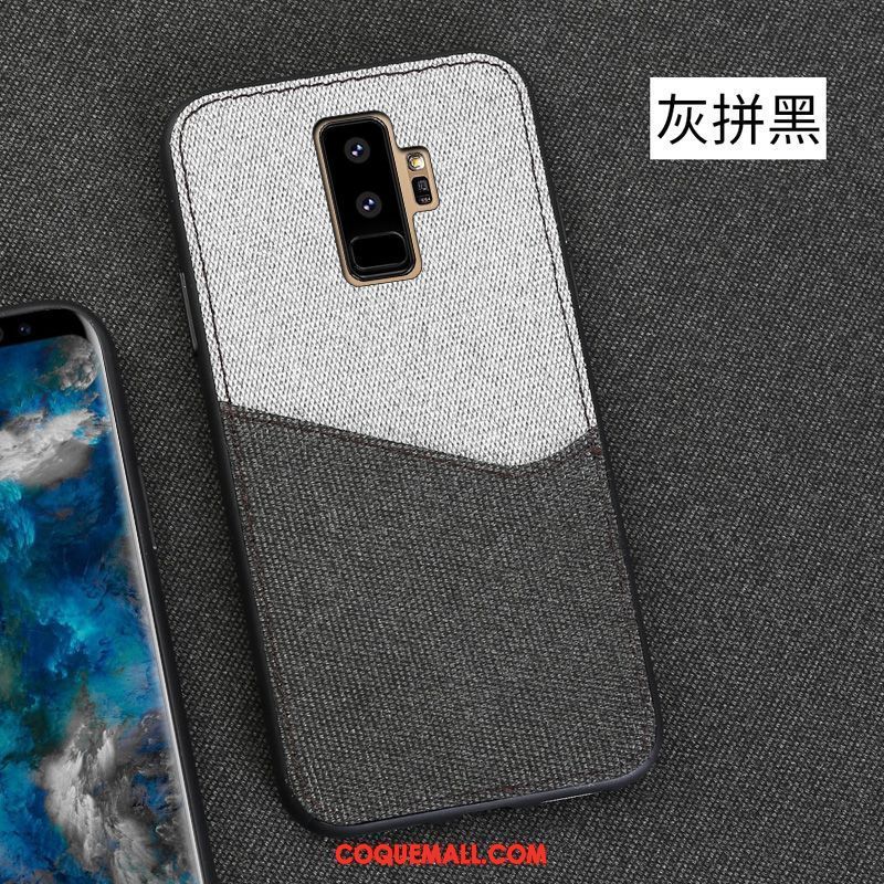 Étui Samsung Galaxy S9+ Antidérapant Créatif Luxe, Coque Samsung Galaxy S9+ Tissu Carte