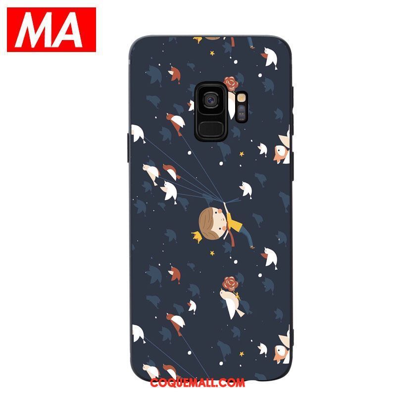 Étui Samsung Galaxy S9 Bleu Téléphone Portable Étoile, Coque Samsung Galaxy S9 Silicone Protection