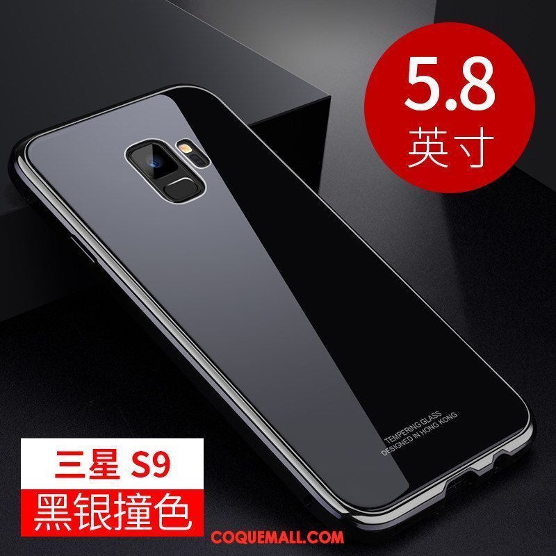 Étui Samsung Galaxy S9 Border Personnalité Incassable, Coque Samsung Galaxy S9 Protection Métal