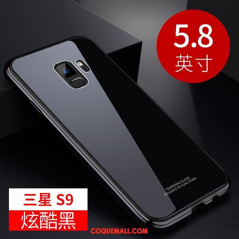 Étui Samsung Galaxy S9 Border Personnalité Incassable, Coque Samsung Galaxy S9 Protection Métal