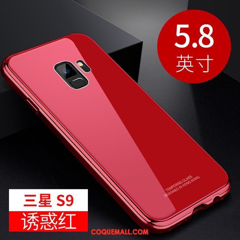 Étui Samsung Galaxy S9 Border Personnalité Incassable, Coque Samsung Galaxy S9 Protection Métal