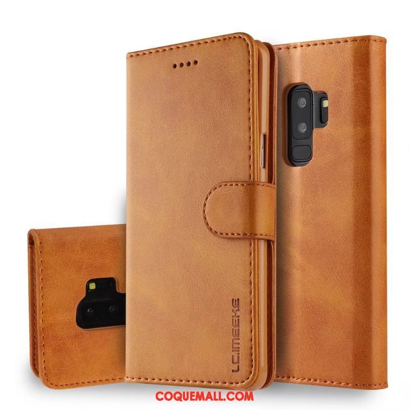 Étui Samsung Galaxy S9+ Business Protection Étoile, Coque Samsung Galaxy S9+ Incassable Étui En Cuir