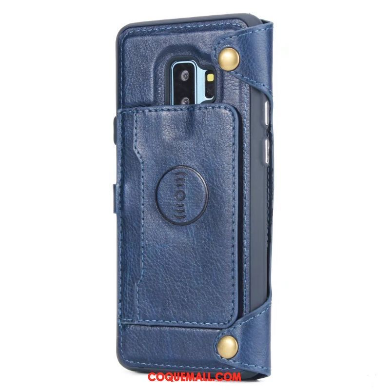 Étui Samsung Galaxy S9+ Business Téléphone Portable Étoile, Coque Samsung Galaxy S9+ Protection Étui En Cuir