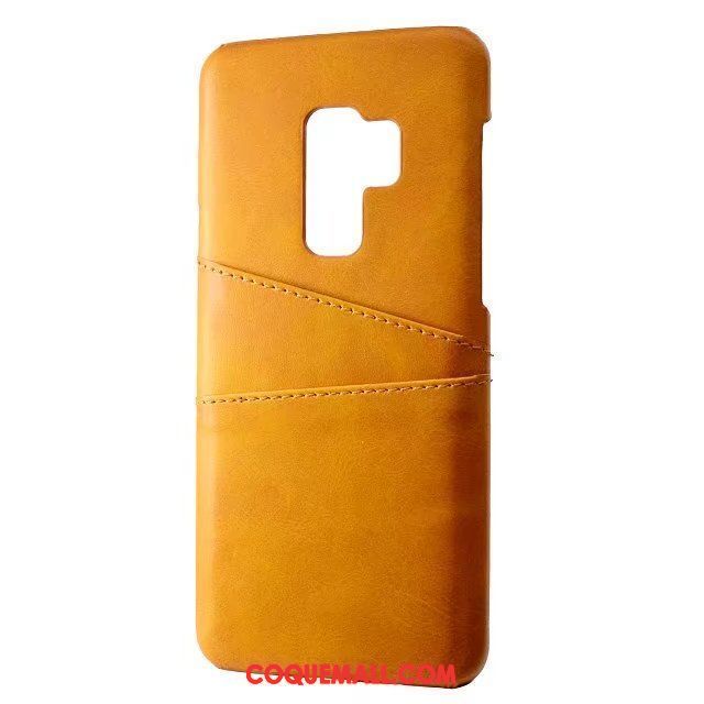 Étui Samsung Galaxy S9+ Cuir Incassable Cuir Véritable, Coque Samsung Galaxy S9+ Téléphone Portable Petit