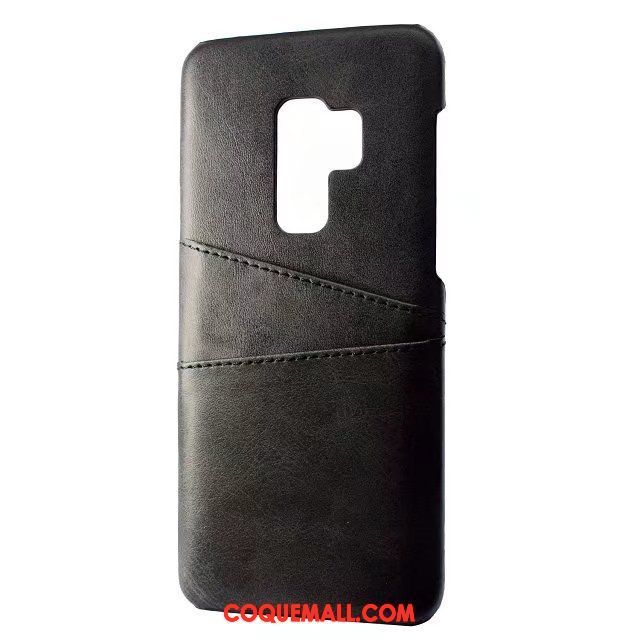 Étui Samsung Galaxy S9+ Cuir Incassable Cuir Véritable, Coque Samsung Galaxy S9+ Téléphone Portable Petit