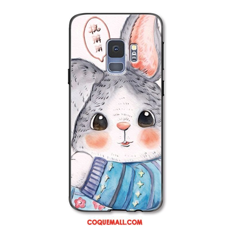 Étui Samsung Galaxy S9 Dessin Animé Étoile Protection, Coque Samsung Galaxy S9 Charmant Lapin