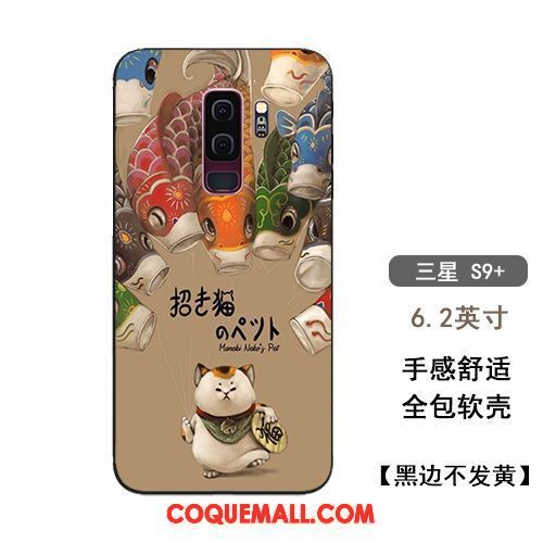 Étui Samsung Galaxy S9+ Fluide Doux Amoureux Tout Compris, Coque Samsung Galaxy S9+ Téléphone Portable Chat