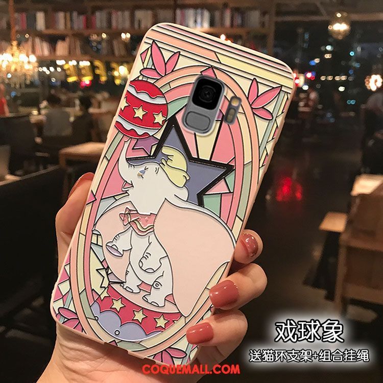 Étui Samsung Galaxy S9 Gris Personnalité Silicone, Coque Samsung Galaxy S9 Étoile Dessin Animé