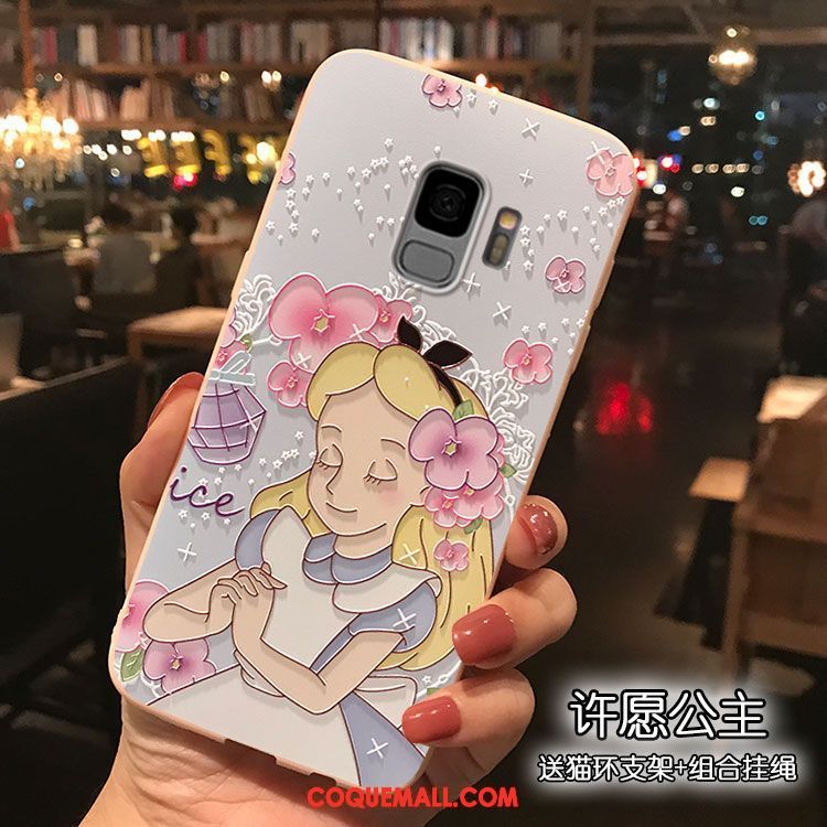 Étui Samsung Galaxy S9 Gris Personnalité Silicone, Coque Samsung Galaxy S9 Étoile Dessin Animé