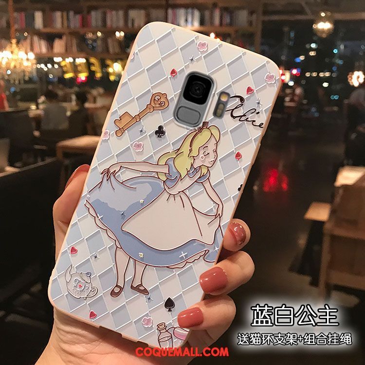 Étui Samsung Galaxy S9 Gris Personnalité Silicone, Coque Samsung Galaxy S9 Étoile Dessin Animé