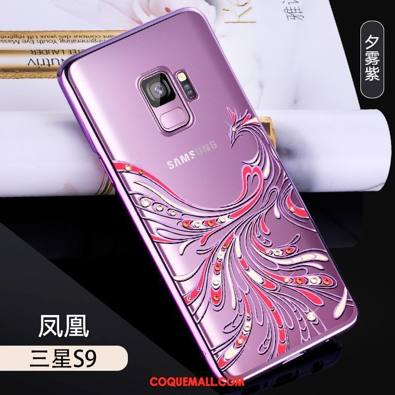 Étui Samsung Galaxy S9 Incassable Créatif Violet, Coque Samsung Galaxy S9 Protection Difficile