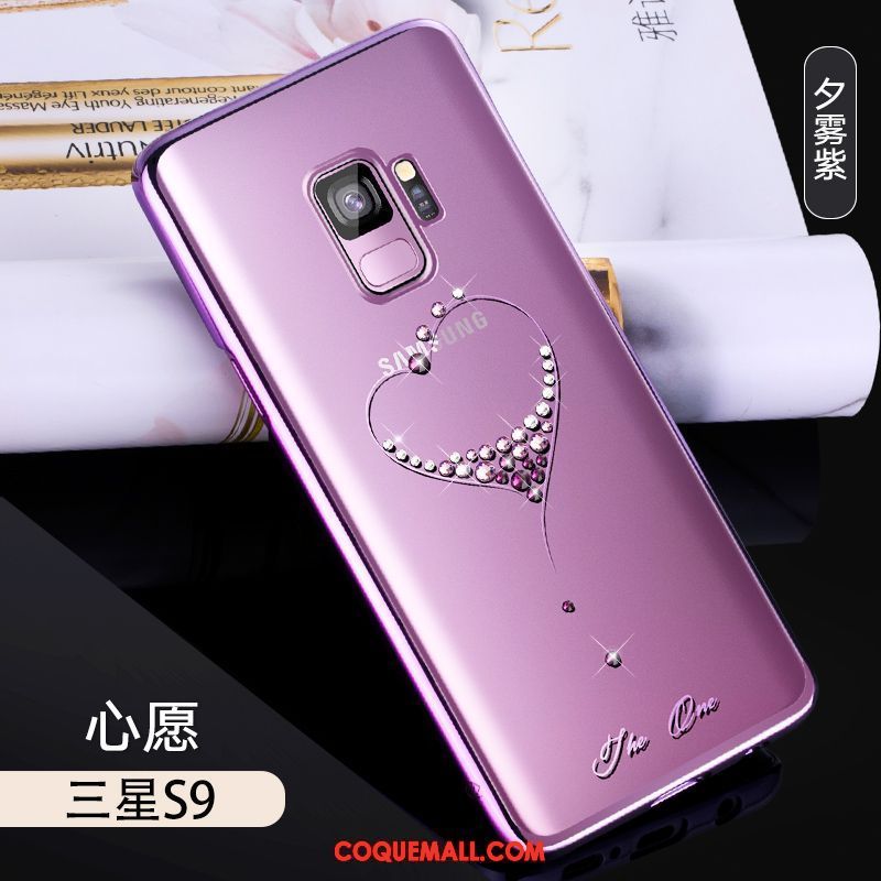 Étui Samsung Galaxy S9 Incassable Créatif Violet, Coque Samsung Galaxy S9 Protection Difficile