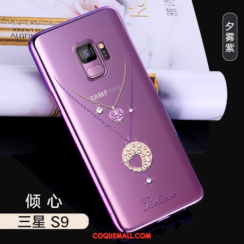 Étui Samsung Galaxy S9 Incassable Créatif Violet, Coque Samsung Galaxy S9 Protection Difficile