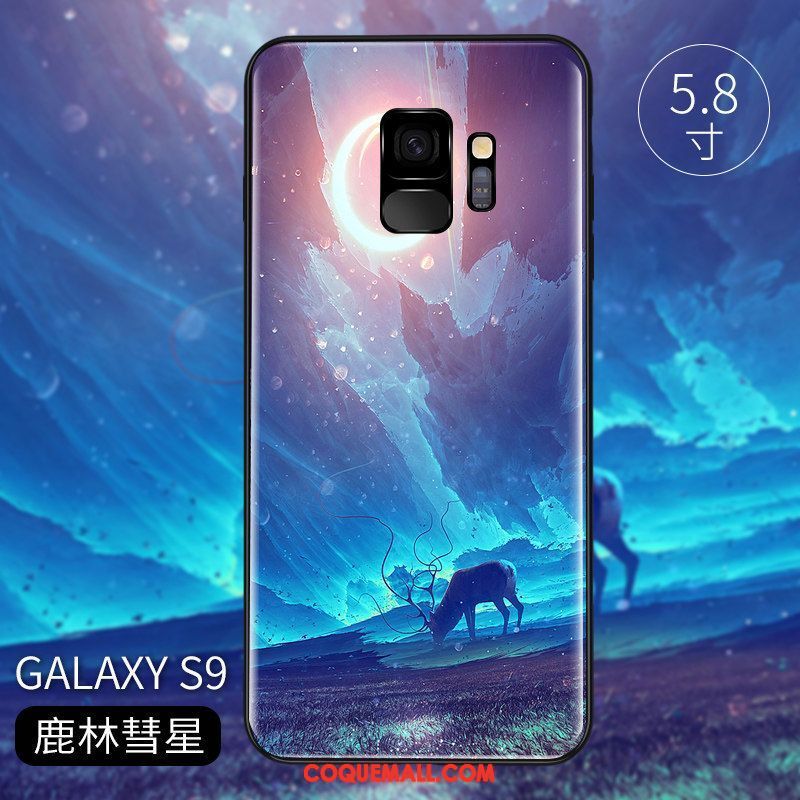 Étui Samsung Galaxy S9 Incassable Étoile Net Rouge, Coque Samsung Galaxy S9 Violet Tout Compris