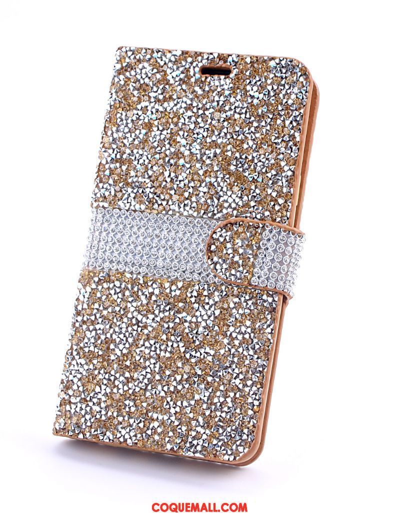 Étui Samsung Galaxy S9+ Incruster Strass Téléphone Portable Bleu, Coque Samsung Galaxy S9+ Étui En Cuir Modèle Fleurie