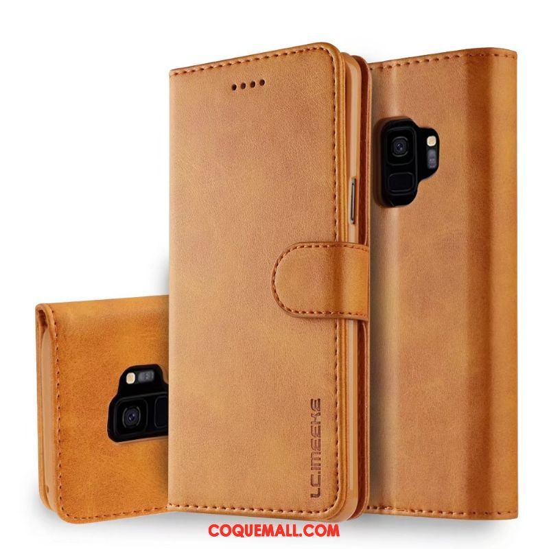 Étui Samsung Galaxy S9 Légère Étoile Business, Coque Samsung Galaxy S9 Étui En Cuir Protection