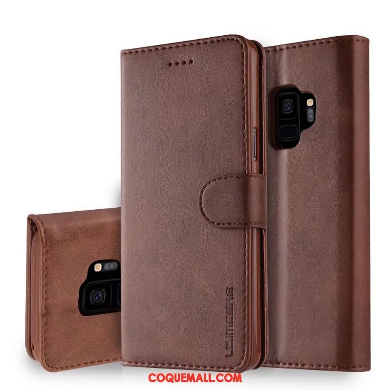 Étui Samsung Galaxy S9 Légère Étoile Business, Coque Samsung Galaxy S9 Étui En Cuir Protection