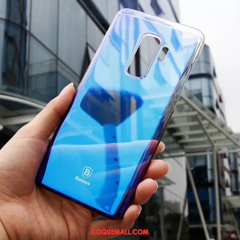 Étui Samsung Galaxy S9+ Personnalité Très Mince Marque De Tendance, Coque Samsung Galaxy S9+ Bleu Créatif