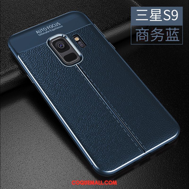 Étui Samsung Galaxy S9 Protection Tout Compris Étoile, Coque Samsung Galaxy S9 Noir Étui En Cuir