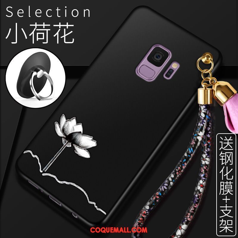 Étui Samsung Galaxy S9+ Pu Étoile Protection, Coque Samsung Galaxy S9+ Tendance Incassable