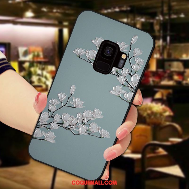 Étui Samsung Galaxy S9 Silicone Incassable Peinture, Coque Samsung Galaxy S9 Frais Étoile