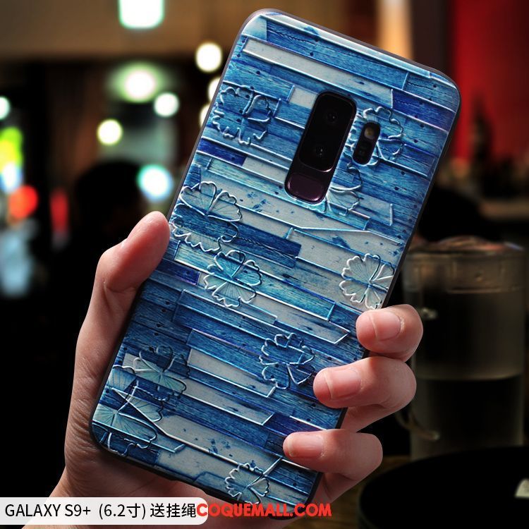 Étui Samsung Galaxy S9+ Tendance Créatif Fluide Doux, Coque Samsung Galaxy S9+ Silicone Tout Compris