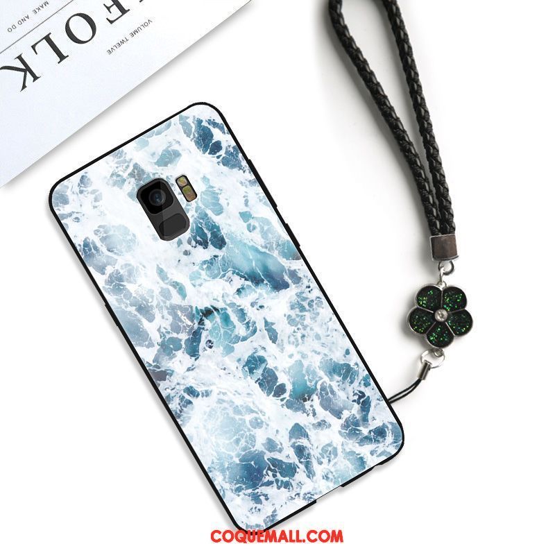 Étui Samsung Galaxy S9 Tendance Téléphone Portable Fluide Doux, Coque Samsung Galaxy S9 Verre Protection