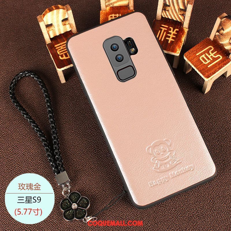 Étui Samsung Galaxy S9+ Tout Compris Incassable Rouge, Coque Samsung Galaxy S9+ Dessin Animé Protection