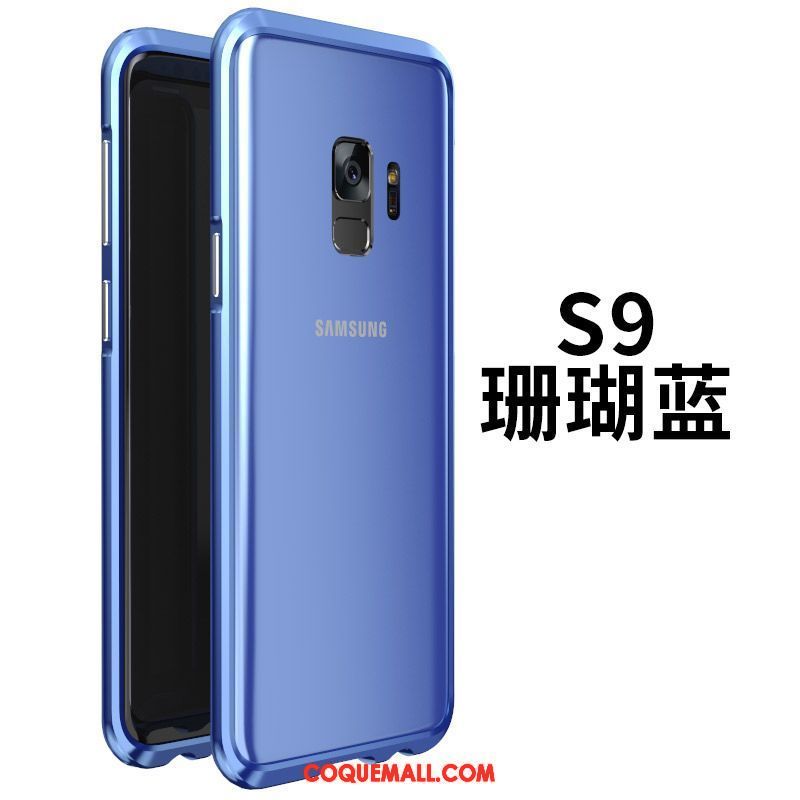 Étui Samsung Galaxy S9 Tout Compris Téléphone Portable Violet, Coque Samsung Galaxy S9 Métal Protection