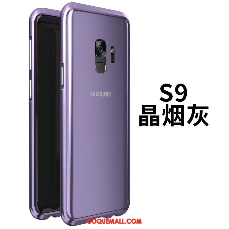 Étui Samsung Galaxy S9 Tout Compris Téléphone Portable Violet, Coque Samsung Galaxy S9 Métal Protection