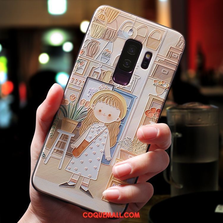 Étui Samsung Galaxy S9+ Très Mince Tout Compris Étoile, Coque Samsung Galaxy S9+ Silicone Téléphone Portable