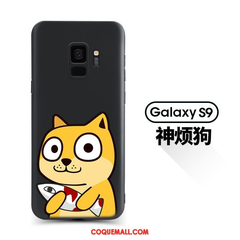 Étui Samsung Galaxy S9 Téléphone Portable Noir Fluide Doux, Coque Samsung Galaxy S9 Étoile Créatif