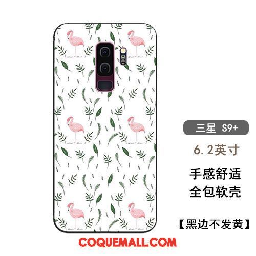 Étui Samsung Galaxy S9+ Téléphone Portable Rose Tendance, Coque Samsung Galaxy S9+ Silicone Amoureux