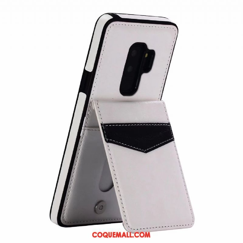 Étui Samsung Galaxy S9+ Téléphone Portable Support Étui En Cuir, Coque Samsung Galaxy S9+ Carte Étoile