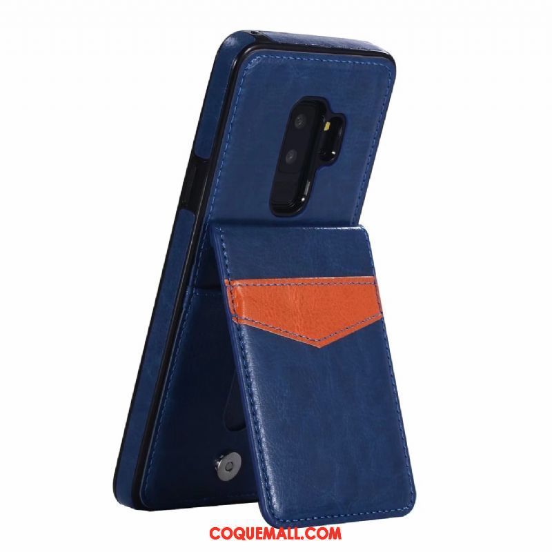 Étui Samsung Galaxy S9+ Téléphone Portable Support Étui En Cuir, Coque Samsung Galaxy S9+ Carte Étoile