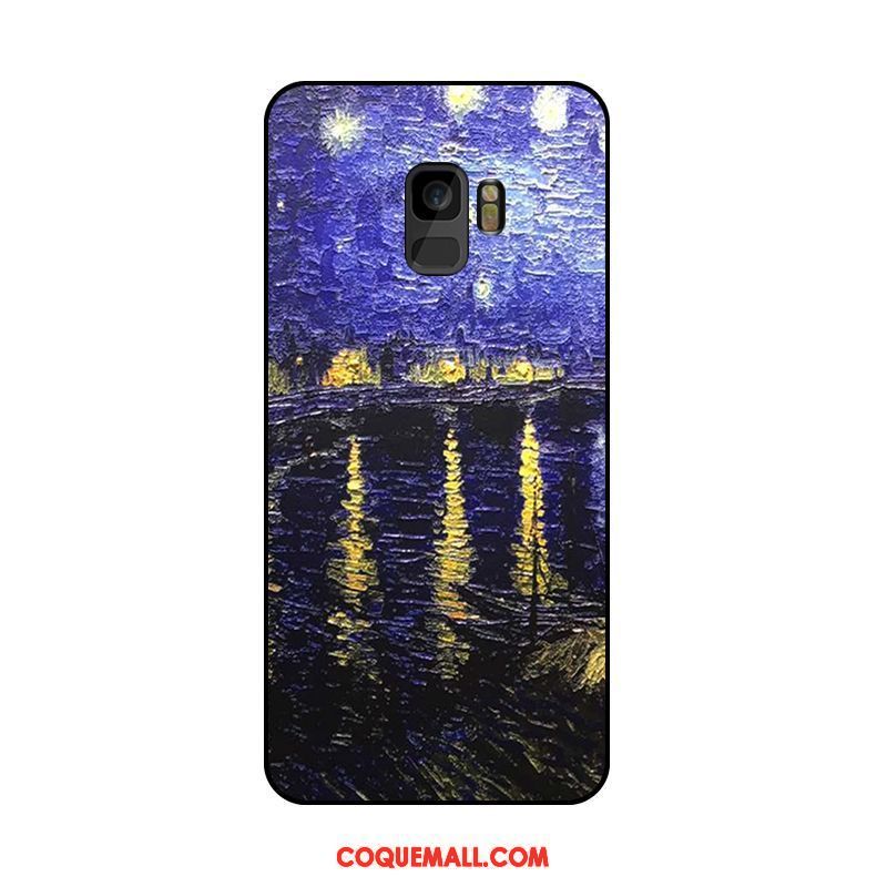 Étui Samsung Galaxy S9 Téléphone Portable Violet Ornements Suspendus, Coque Samsung Galaxy S9 Europe Étoile
