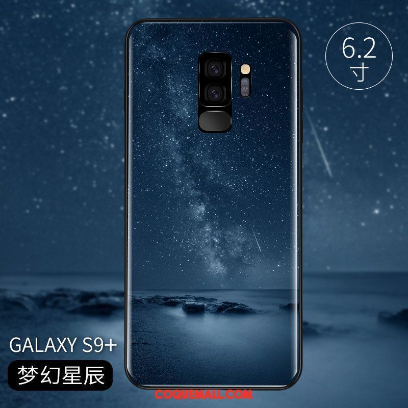 Étui Samsung Galaxy S9+ Violet Personnalité Délavé En Daim, Coque Samsung Galaxy S9+ Tout Compris Nouveau