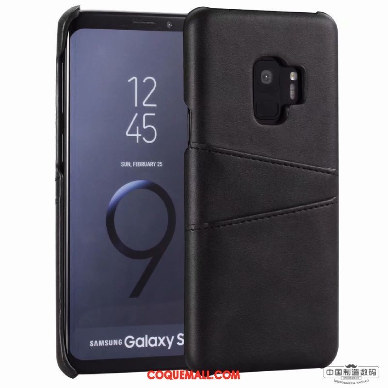 Étui Samsung Galaxy S9 Étoile Cuir Véritable Jaune, Coque Samsung Galaxy S9 Étui En Cuir Protection