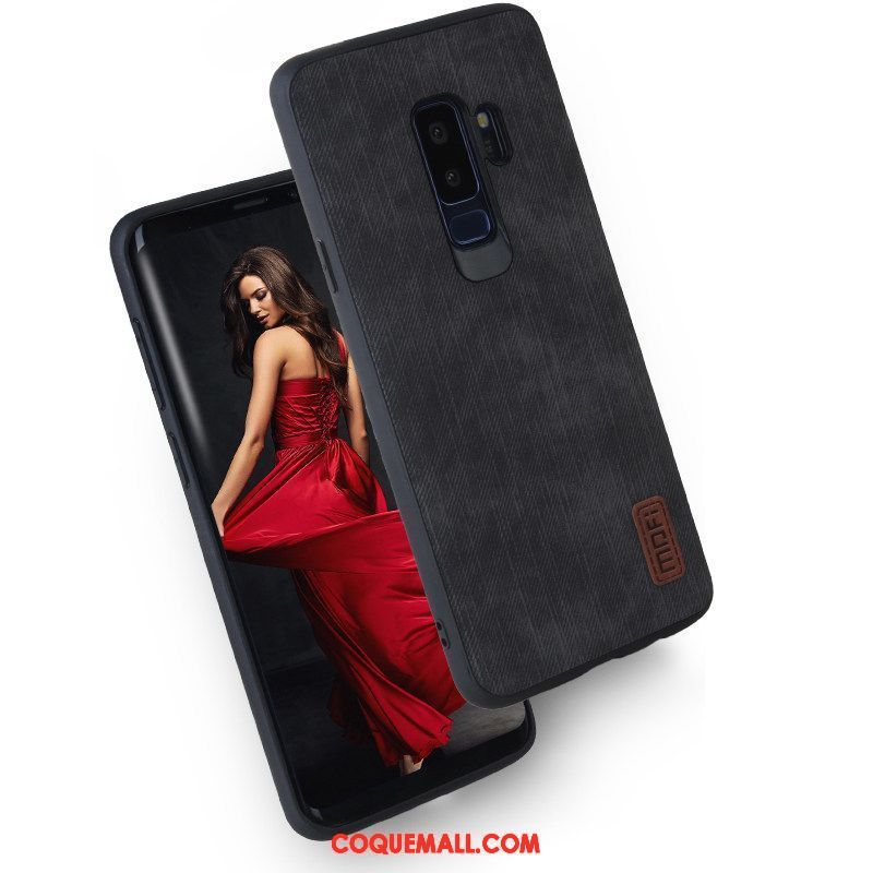 Étui Samsung Galaxy S9+ Étoile Fluide Doux Tout Compris, Coque Samsung Galaxy S9+ Incassable Délavé En Daim