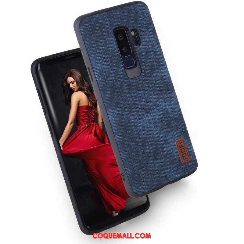 Étui Samsung Galaxy S9+ Étoile Fluide Doux Tout Compris, Coque Samsung Galaxy S9+ Incassable Délavé En Daim