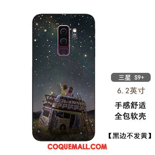 Étui Samsung Galaxy S9+ Étoile Silicone Tout Compris, Coque Samsung Galaxy S9+ Incassable Beau