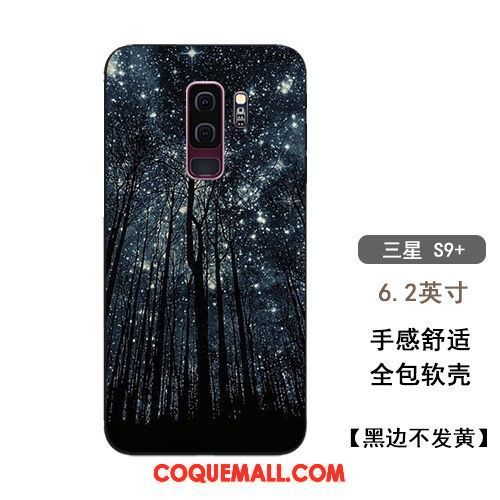 Étui Samsung Galaxy S9+ Étoile Silicone Tout Compris, Coque Samsung Galaxy S9+ Incassable Beau