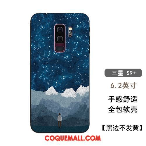 Étui Samsung Galaxy S9+ Étoile Silicone Tout Compris, Coque Samsung Galaxy S9+ Incassable Beau