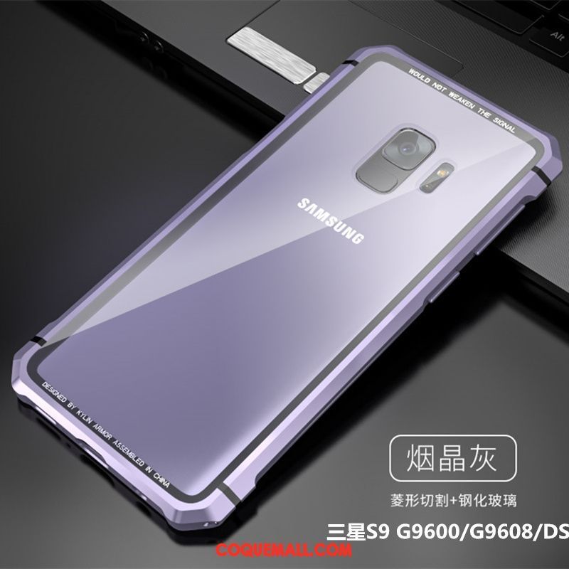 Étui Samsung Galaxy S9 Étoile Transparent Tout Compris, Coque Samsung Galaxy S9 Noir Border